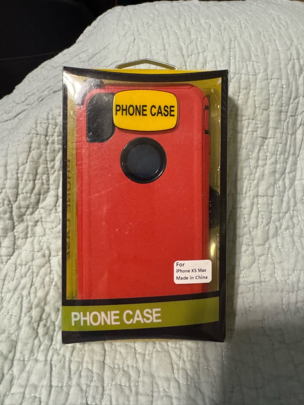 Red Phone Case for iPhone XS Max - Durable Protective Cover